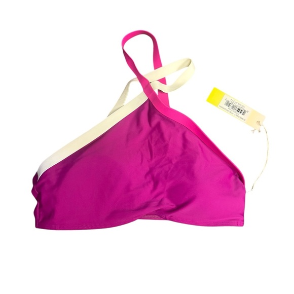 NWT Summersalt Swim Fuschia Pruple Strappy Halter Bikini Top - Picture 1 of 4
